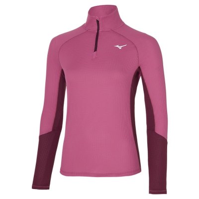 Manga Larga Mizuno Dryaeroflow LS Tee Mujer Rosas - Chile M801XFCOIY